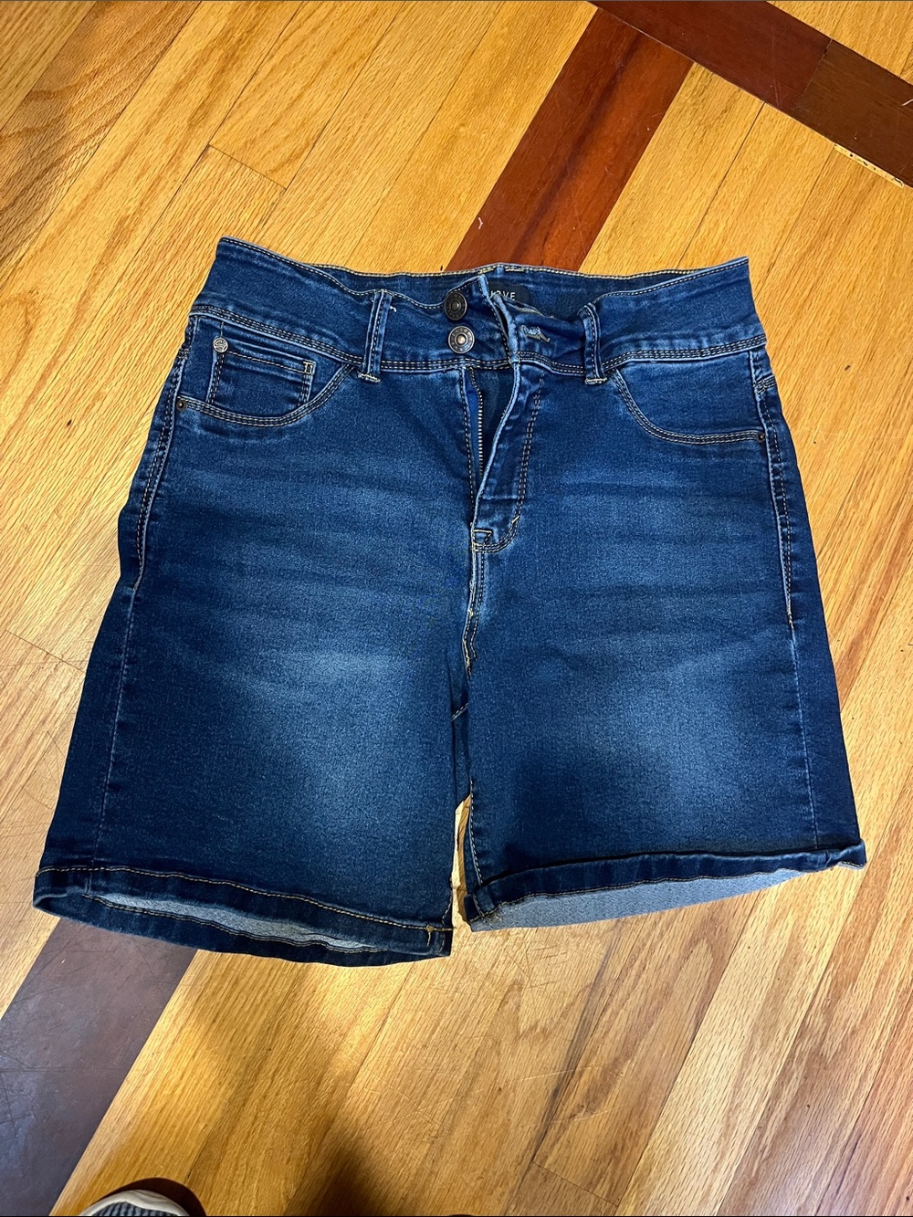Dark Blue Denim Women's Shorts